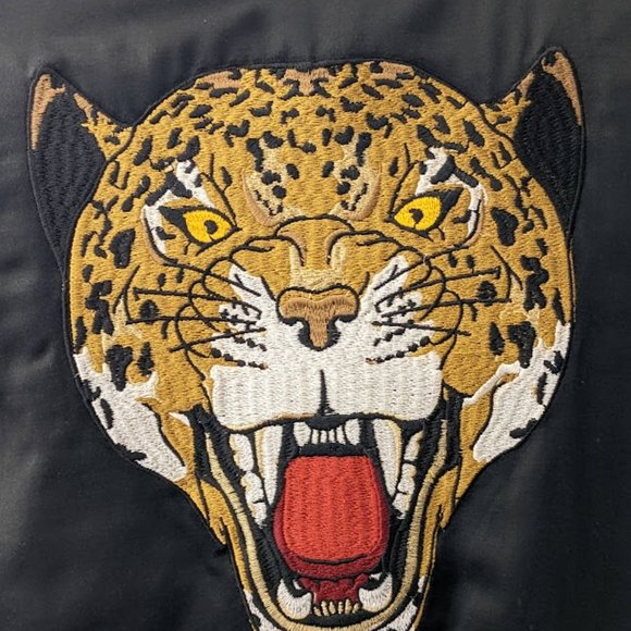 Kendall & Kylie Wild at Heart TIGER Satin Bomber Varsity Jacket PacSun NEW - NWT - Picture 8 of 15